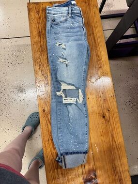 Kancan Distressed Light Blue Women’s Ripped Jeans